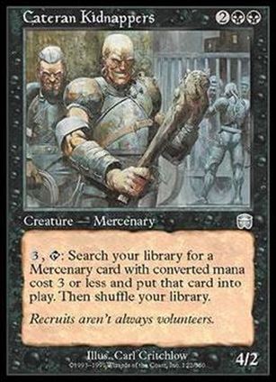 Magic the Gathering: Mercadian Masques (Base Set) card 122 Cateran Kidnappers