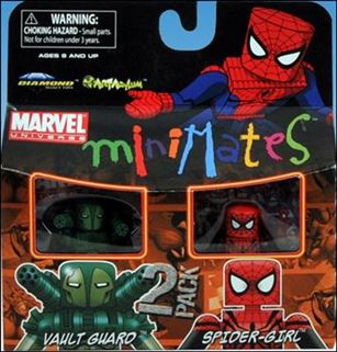 Marvel Minimates figure 87 Vault Guard and Spider-Girl