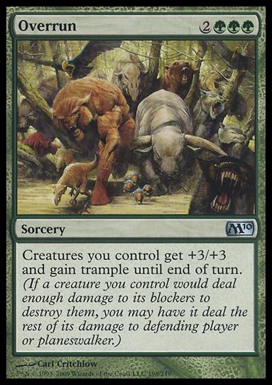 Magic the Gathering: 2010 Core Set (Base Set) card 198 Overrun