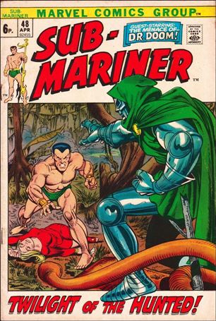 Sub-Mariner (1968) issue 48-B UK Price Cover