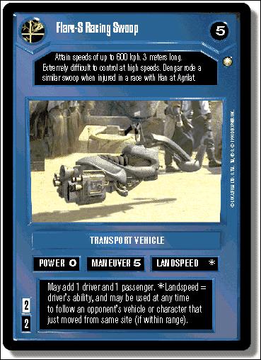 Star Wars: Special Edition Limited (Base Set) card 154 Flare-S Racing Swoop