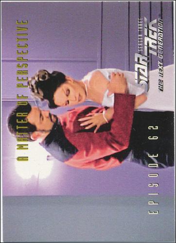 Star Trek: The Next Generation - The Episode Collection Season Three (Base Set) card 273 A Matter of Perspective, Episode 62C