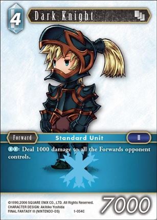 Final Fantasy Trading Card Game: Opus I (Base Set) card 054C Dark Knight