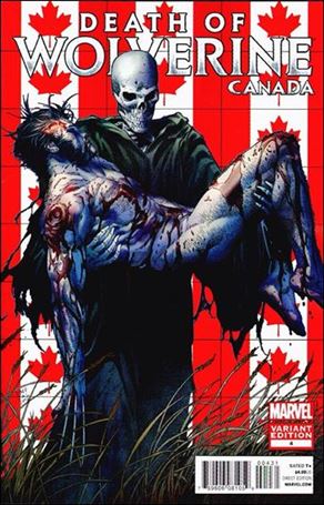 Death of Wolverine issue 4-B Steve McNiven Canada Cover