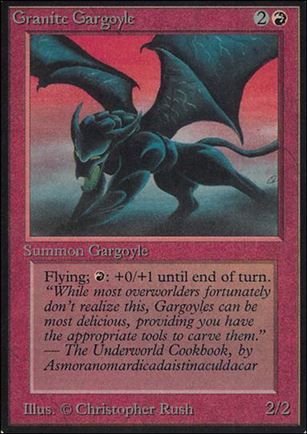 Magic the Gathering: Limited Edition Alpha (Base Set) card 155 Granite Gargoyle