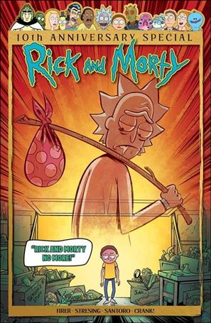 Rick and Morty: 10th Anniversary Special issue 1-D Fred Stresing Cover