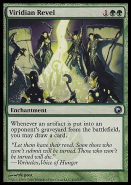 Magic the Gathering: Scars of Mirrodin (Base Set) card 132 Viridian Revel