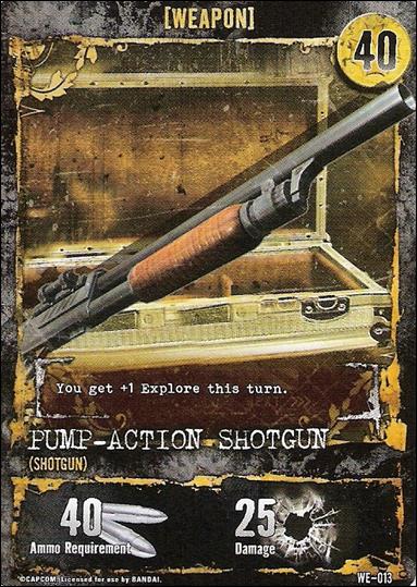 Resident Evil (Base Set) card WE-013 Pump-Action Shotgun (Shotgun)