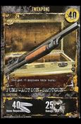 Resident Evil (Base Set) card WE-013 Pump-Action Shotgun (Shotgun)