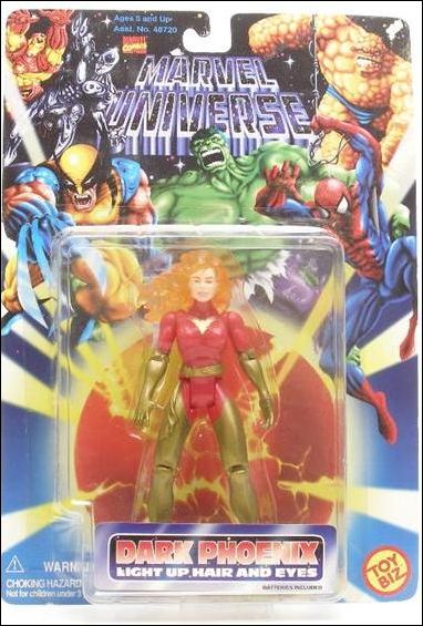 Marvel Universe (1996) figure 11 Dark Pheonix (with Light Up Hair and Eyes)