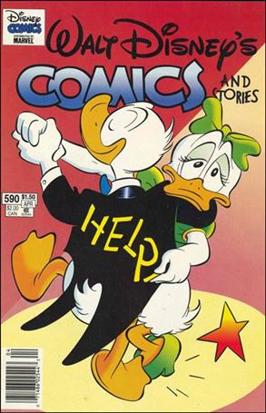 Walt Disney's Comics and Stories (1940) issue 590-B Marvel Cover