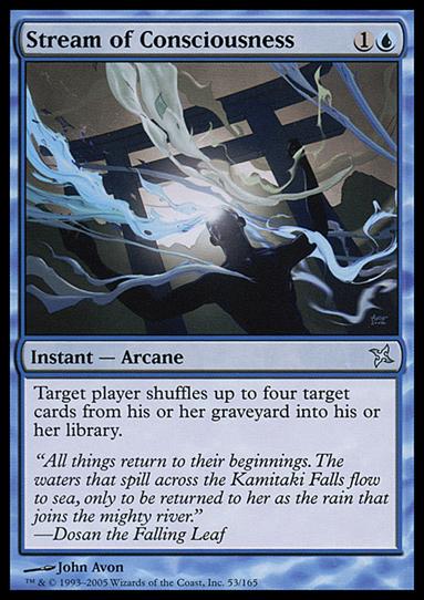 Magic the Gathering: Betrayers of Kamigawa (Base Set) card 53 Stream of Consciousness