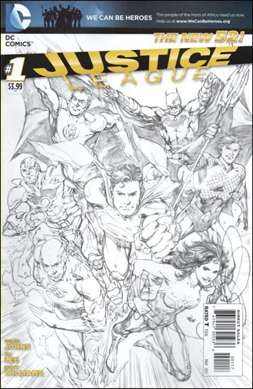 Justice League (2011) issue 1-R Ivan Reis Sketch Cover (7th Printing)