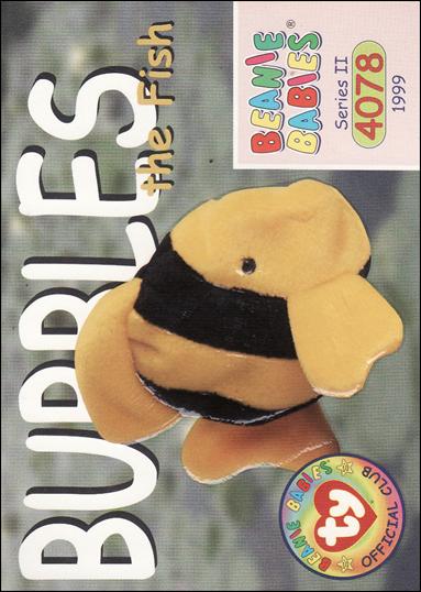 Beanie Babies Series 2 (Base Set) card 157 Bubbles the Fish