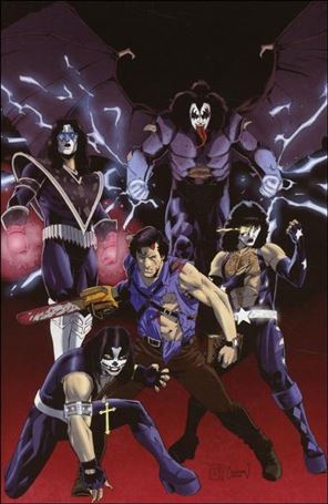 KISS / Army of Darkness issue 5-E Ruairi Coleman 1:20 Virgin Cover