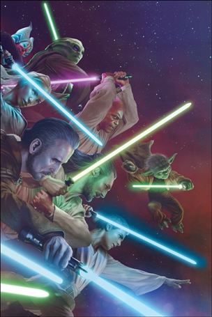Star Wars: Jedi Knights issue 1-K Rahzzah Virgin 1:25 Wrap Cover (Second Printing)
