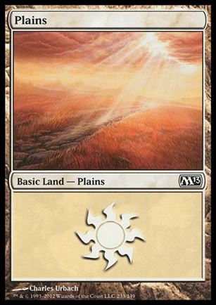 Magic the Gathering: 2013 Core Set (Base Set) card 233 Plains