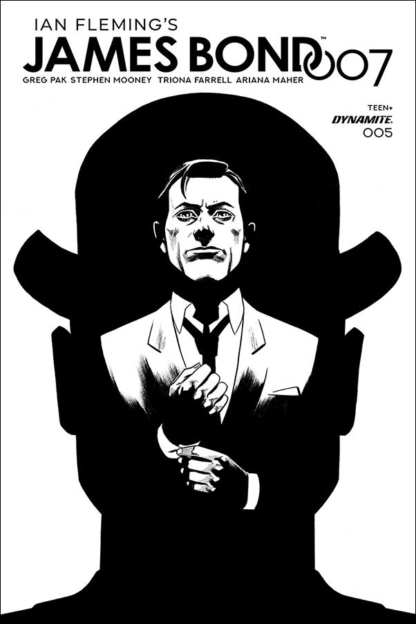 James Bond 007 issue 5-F Adam Gorham 1:20 Black & White Cover