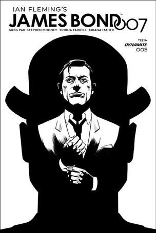 James Bond 007 issue 5-F Adam Gorham 1:20 Black & White Cover