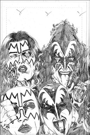 Kiss Zombies issue 4-H Rodney Buchemi 1:11 Pencil Art Virgin Cover