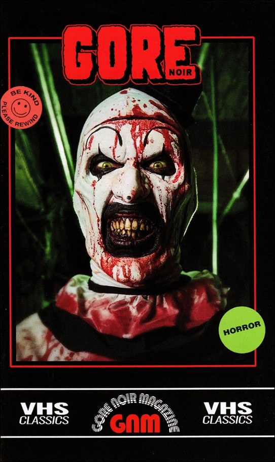 Gore Noir Magazine: Tribute to Terrifier issue nn-E VHS Sized Photo Cover
