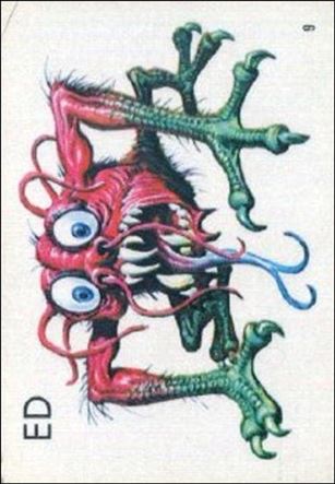 Ugly Stickers (1965) (Base Set) card 9-B Ed