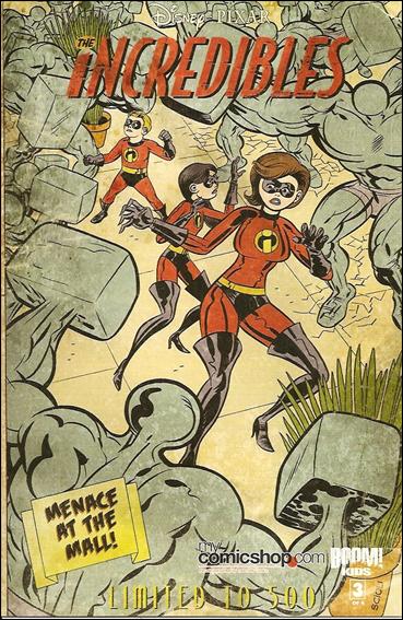 Incredibles: Family Matters issue 3-D Tom Scioli mycomicshop.com Cover 1/500