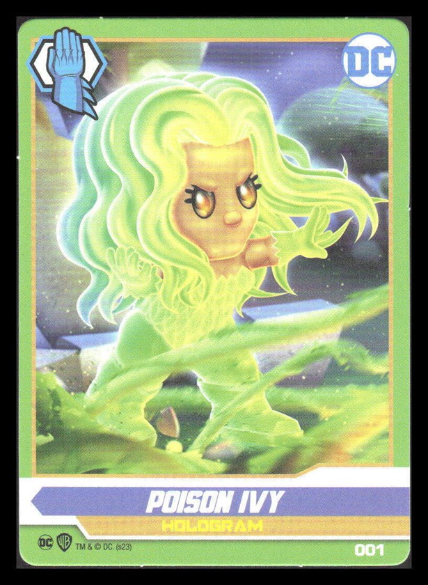 DC Comics Ooshies Collector Cards: Series 2 card 1 Poison Ivy: Hologram