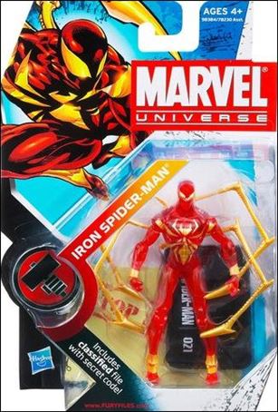 Marvel Universe (Series 2) figure 021-C Iron Spider-Man (Translucent Variant)