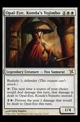 Magic the Gathering: Betrayers of Kamigawa (Base Set) card 17 Opal-Eye, Konda's Yojimbo
