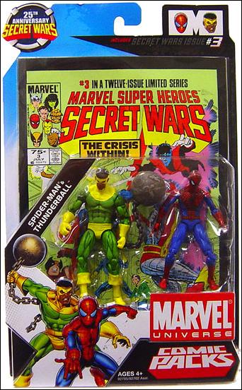 Marvel Universe: Secret Wars (Comic-Packs) figure 3 Spider-Man and Thunderball