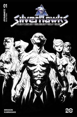 Silverhawks (2025) issue 1-ZE Jae Lee B&W 1:50 Cover