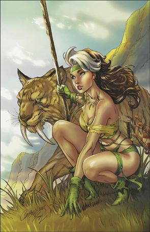 Rogue: The Savage Land issue 5.00-D J. Scott Campbell Virgin 1:100 Cover