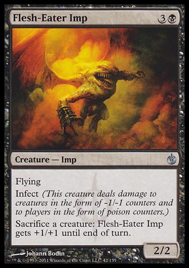 Magic the Gathering: Mirrodin Besieged (Base Set) card 42 Flesh-Eater Imp