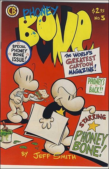Bone (1991) issue 3-B Yellow Logo w/ Blue Phoney (2nd Printing)