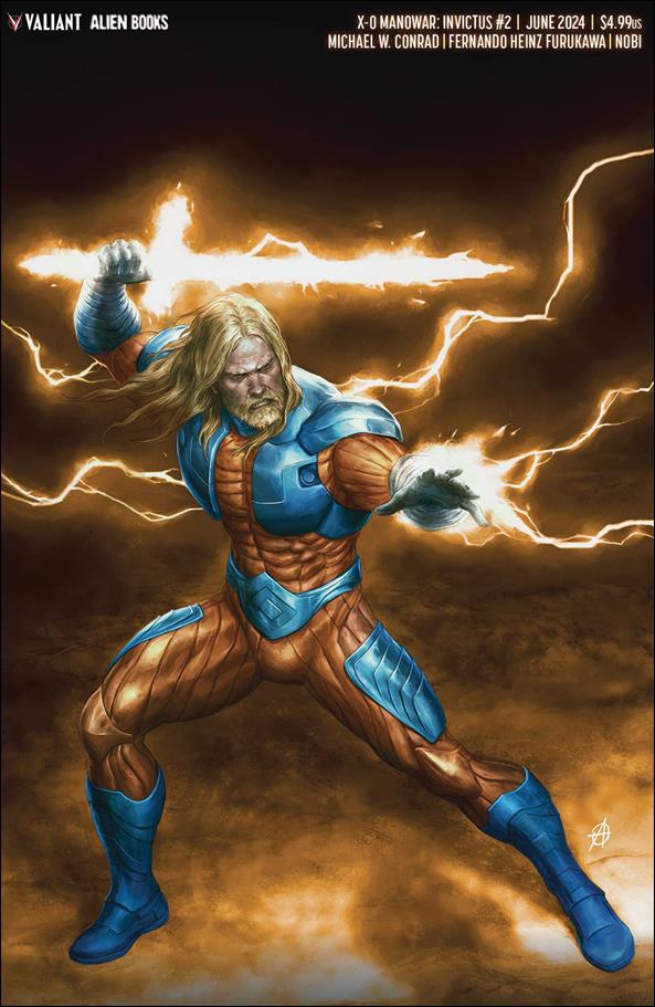 X-O Manowar: Invictus issue 2-D Agustin Alessio Virgin Cover