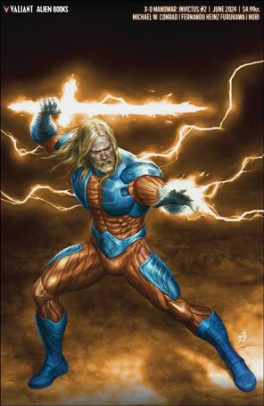 X-O Manowar: Invictus issue 2-D Agustin Alessio Virgin Cover