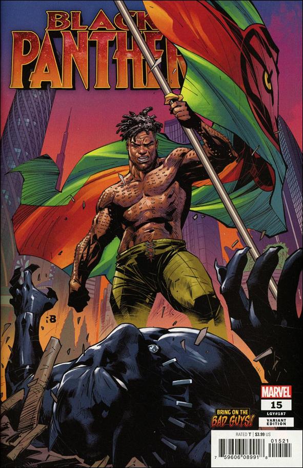 Black Panther (2018) issue 15-B Ryan Benjamin Bring on the Bad Guys Cover