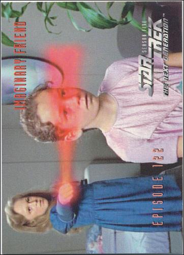 Star Trek: The Next Generation - The Episode Collection Season Five (Base Set) card 495 Imaginary Friend, Episode 122C