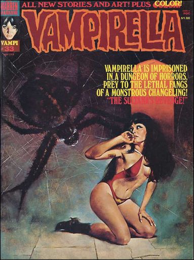 Vampirella issue 33 Enrich Torres cover painting.