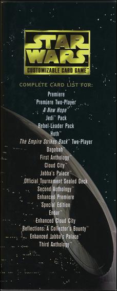 Star Wars: Third Anthology card 9 Complete Card List