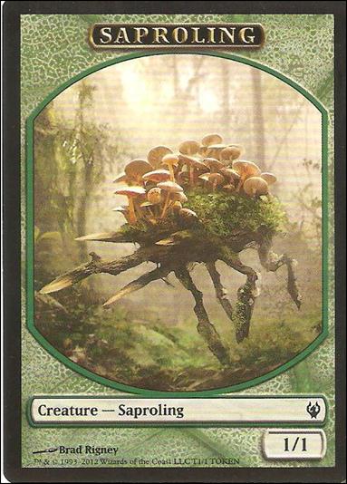 Magic the Gathering: Duel Decks: Izzet vs. Golgari (Token Subset) card T1 Saproling