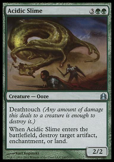 Magic the Gathering: Commander (Base Set) card 140 Acidic Slime