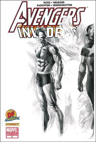 Avengers/Invaders issue 6-C Dynamic Forces Alex Ross Sketch Cover 1/999