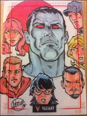 2013 Valiant Comics Preview Trading Card Set (Sketch Card Subset) card MB-05
