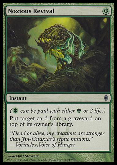Magic the Gathering: New Phyrexia card 118 Noxious Revival