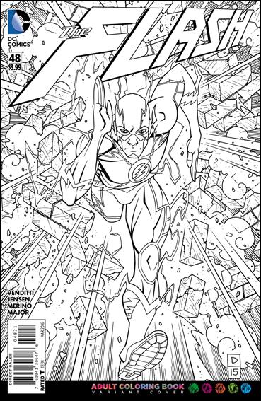 Flash (2011) issue 48-B Derec Donovan Adult Coloring Book Cover