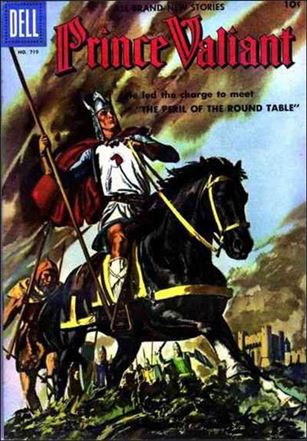 Four Color (1942) issue 719 Prince Valiant Illustration Back Cover