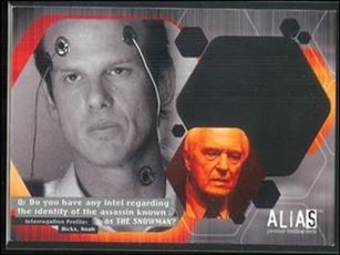 Alias: Season One (Double Agent Heat-Sensitive Cards Subset) card D5