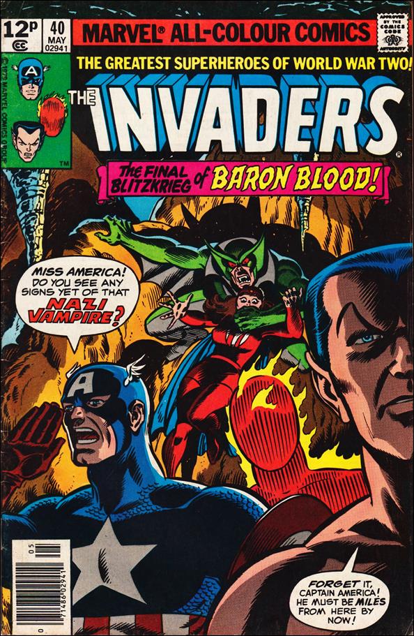Invaders (1975) issue 40-B UK Price Cover